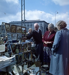 Finland, Helsinki, a kikötői piactér (Kauppatori). A felvétel a VIII. VIT (Világifjúsági Találkozó) idején készült., 1962, Szalay Zoltán, colorful, Fortepan #137442