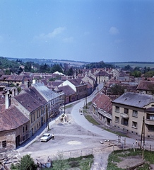 Magyarország, Kőszeg, kilátás a Jurisics vár tornyából a Pék (Fürst Sándor) utca felé., 1963, Szalay Zoltán, színes, Fortepan #137588