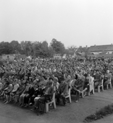 Hungary, Szentgotthárd, Várkert, a szabadtéri színpad nézőtere., 1962, Szalay Zoltán, Fortepan #137594