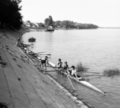 Magyarország, Szentendre, Duna korzó (Somogyi-Bacsó part)., 1963, Szalay Zoltán, Fortepan #137788