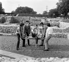 Magyarország, Aquincum, Budapest III., polgárváros, romkert. A Metró együttes: Sztevanovity Dusán Brunner Győző, Schöck Ottó, Frenreisz Károly, Sztevanovity Zorán., 1968, Szalay Zoltán, Budapest, Fortepan #137859