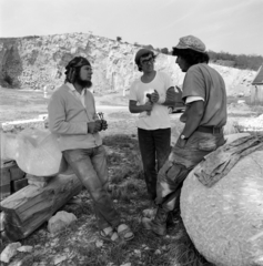 Hungary, Nagyharsány, szoborpark a kőfejtőben., 1973, Szalay Zoltán, sculptor, Villány artists' colony, Fortepan #138129