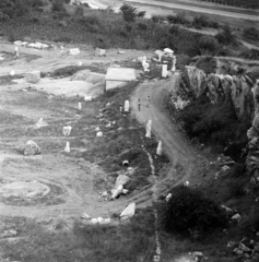 Hungary, Nagyharsány, szoborpark a kőfejtőben., 1973, Szalay Zoltán, Villány artists' colony, Fortepan #138131