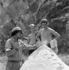 Hungary, Nagyharsány, szoborpark a kőfejtőben., 1973, Szalay Zoltán, sculptor, Villány artists' colony, Fortepan #138133