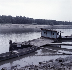 Magyarország, Szeged, Tisza-part, haltároló bárka., 1968, Szalay Zoltán, Fortepan #138241