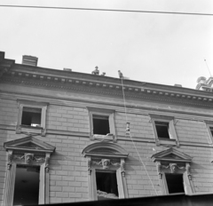 Hungary, Budapest VIII., Blaha Lujza tér, a Nemzeti Színház bontása., 1965, Szalay Zoltán, demolition, Budapest, Fortepan #138274