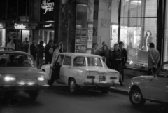 Hungary, Budapest V., balra a Kígyó utca, jobbra a Ferenciek tere (Felszabadulás tér) 11., 1969, Szalay Zoltán, Alfa-Romeo brand, Budapest, Fortepan #139108