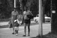 Magyarország, Balatonlelle, parkoló a kikötőnél., 1974, Szalay Zoltán, Fortepan #139234