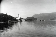 Ausztria, Wolfgangsee, szemben Sankt Wolfgang im Salzkammergut., 1933, Szekrényesy Réka, Fortepan #139587