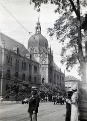 Magyarország, Budapest IX., Üllői út 33-37., Iparművészeti Múzeum., 1938, Mezey Ferenc, szecesszió, múzeum, Lechner Ödön-terv, Budapest, Art Nouveau, Pártos Gyula-terv, Fortepan #139743