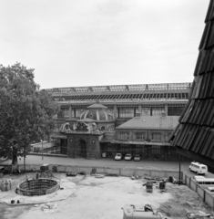 Magyarország, Budapest VI., a Nyugati pályaudvar a Westend-házból nézve., 1976, UVATERV, Budapest, Fortepan #139952