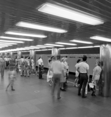 Magyarország, Budapest I., Batthyány tér tér, metróállomás., 1976, UVATERV, Budapest, Fortepan #139997