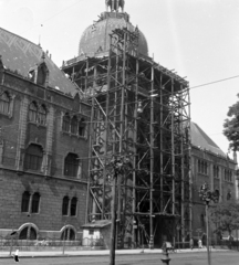 Magyarország, Budapest IX., Üllői út 33-37., az Iparművészeti Múzeum tatarozása., 1959, UVATERV, Budapest, Fortepan #140041