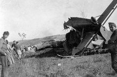 Magyarország, Gyulaj közelében, kényszerleszállás közben lezuhant Junkers Ju-52/3m típusú repülőgép roncsa. 1943. május 19., 1943, Erky-Nagy Tibor, közlekedés, repülőgép, katonaság, Junkers-márka, Luftwaffe, második világháború, járműroncs, Junkers Ju 52, Fortepan #14013