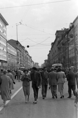 Russia, Moscow, 1. Tverszkaja-Jamszkaja (Gorkij) utca a Triumfalnaja tér felé nézve., 1959, Németh Tamás, Soviet Union, street view, Fortepan #140189