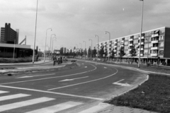 Hollandia, Delft, a Papsouwselaan Delflandplein - Mercuriusweg közötti szakasza., 1970, Németh Tamás, Esso-márka, kerékpár, kerékpársáv, Fortepan #140207