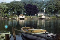 Németország, Warnemünde, Rostock, az Alter Strom kikötő., 1963, Németh Tamás, színes, NDK, Fortepan #140311