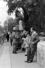 Hungary, Budapest XIV., Vajdahunyad sétány, híd a Vajdahunyad vára előtt., 1965, Németh Tamás, Budapest, Fortepan #140326