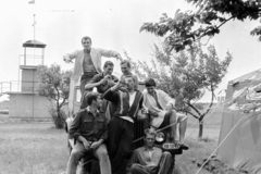 1969, Németh Tamás, sitting on a car, Fortepan #140347