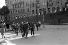 Magyarország, Budapest I.,Budapest II., Széll Kálmán (Moszkva) tér, szemben a Vérmező út., 1961, Németh Tamás, Budapest, Fortepan #140371