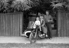 1959, Morvay Kinga, motorcycle with sidecar, number plate, Fortepan #140422