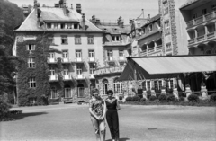 Magyarország, Lillafüred, Miskolc, Palotaszálló a park felől., 1960, Morvay Kinga, vendéglátás, szálloda, neoreneszánsz, Lux Kálmán-terv, Fortepan #140426