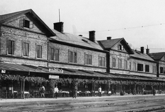 Magyarország, Dombóvár, Újdombóvár állomás., 1938, Erky-Nagy Tibor, vasút, vasútállomás, zsalugáter, helységnév tábla, Fortepan #14046