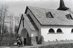 Hungary, Budapest II., Adyliget (Nagykovácsi, Tisza István-liget) Szent István király kápolna., 1943, Miklós Lajos, Budapest, Fortepan #140651