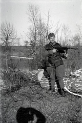 1942, Miklós Lajos, second World War, machine gun, Fortepan #140704