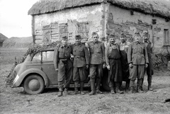 1942, Miklós Lajos, kötény, Opel Kadett, Fortepan #140928