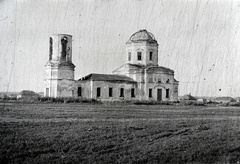 Oroszország, 1942, Miklós Lajos, keleti front, templom, második világháború, Fortepan #140934