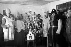 1942, Miklós Lajos, Christmas, christmas tree, nativity scene, folk customs, tradition, Fortepan #141041