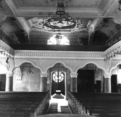 Magyarország, Hódmezővásárhely, Szent István tér, zsinagóga., 1983, Gazda Anikó, zsinagóga, szecesszió, enteriőr, zsidóság, Art Nouveau, Busch Miklós-terv, Müller Miksa-terv, Fortepan #141160