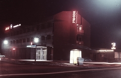 Magyarország, Dombóvár, Hotel Dombóvár., 1972, Erky-Nagy Tibor, színes, szálloda, eszpresszó, neonreklám, Fortepan #14145