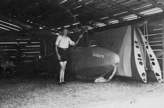 Rubik R-11 Cimbora vitorlázó repülőgép., 1943, Erky-Nagy Tibor, sport, közlekedés, magyar gyártmány, repülőgép, vitorlázó repülőgép, Rubik Ernő-terv, Rubik R-11 Cimbora, Fortepan #14146