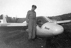 Magyarország, Budaörs, Farkashegyi vitorlázó repülőtér, Rubik R-15b típusú vitorlázó repülőgép., 1953, Erky-Nagy Tibor, magyar gyártmány, repülőgép, repülőtér, vitorlázó repülőgép, Rubik Ernő-terv, Fortepan #14147