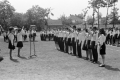 Magyarország, Monor, Ady Endre utca 48., az Ady Úti Általános Iskola udvara, úttörőavatás., 1969, Péterffy István, Fortepan #141855