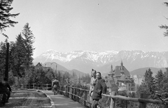 Ausztria, Semmering, Hochstrasse, jobbra a Déli Vasút Szálloda (Südbahnhotel)., 1939, Csontos Péter, szálloda, Fortepan #14261