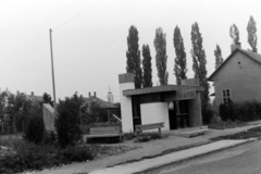 Magyarország, Dabas, Martinovics tér 5., a Trafik (később Kortárs Művészeti Pont). Középen a távolban a Magyarok Nagyasszonya-templom tornya látszik., 1980, Chuckyeager tumblr, templom, trafik, templomtorony, Fortepan #142651