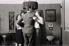 1936, Chuckyeager tumblr, dance, interior, wallpaper, Fortepan #142854