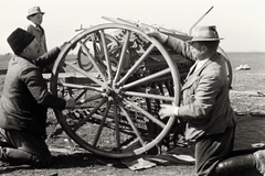 1936, Chuckyeager tumblr, agriculture, seeder, agricultural machine, Fortepan #142858