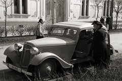 Hungary, Szentes, Szent Imre herceg utca, szemben az 5 szám., 1936, Chuckyeager tumblr, Adler-brand, automobile, number plate, Fortepan #142870