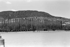 Magyarország,Balaton, Badacsony, Badacsonytomaj, látkép a hajóállomástól, szemben a Badacsony., 1961, Chuckyeager tumblr, Fortepan #143030