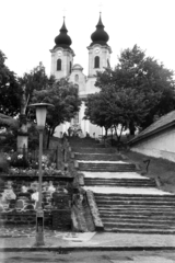 Magyarország,Balaton, Tihany, a Kossuth Lajos utcától a Bencés Apátsághoz vezető lépcső., 1974, Chuckyeager tumblr, Fortepan #143322