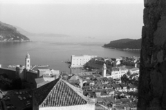 Horvátország,Adria, Dubrovnik, kilátás a Minčeta erődből az óvárosra., 1963, Chuckyeager tumblr, Fortepan #143425