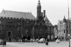 Hollandia, Haarlem, Grote Markt, szemben a Városháza., 1963, Chuckyeager tumblr, kerékpár, babakocsi, Fortepan #143542