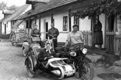 1960, Chuckyeager tumblr, oldalkocsis motorkerékpár, rendszám, NSU-márka, Fortepan #143595