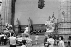 Olaszország, Firenze, Piazza della Signoria, Loggia dei Lanzi., 1974, Chuckyeager tumblr, Fortepan #143690