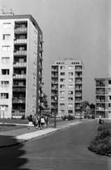 Magyarország, Budapest IX., József Attila lakótelep, az Ifjúmunkás utca az Üllői út felé nézve., 1966, Chuckyeager tumblr, lakótelep, Budapest, Fortepan #143699