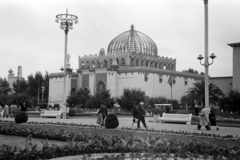 Oroszország, Moszkva, Népgazdaság Eredményeinek Kiállítása (később Összoroszországi Kiállítási Központ), a Kazah SzSzK pavilonja., 1958, Chuckyeager tumblr, Szovjetunió, kiállítás, Fortepan #143777